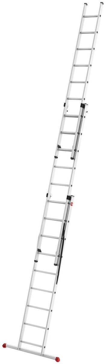 Hailo HobbyStep 3-in-1-Alu-Kombileiter + gratis Einhängetritt, flexible Sprossenleiter im Set Produktabbildung 2
