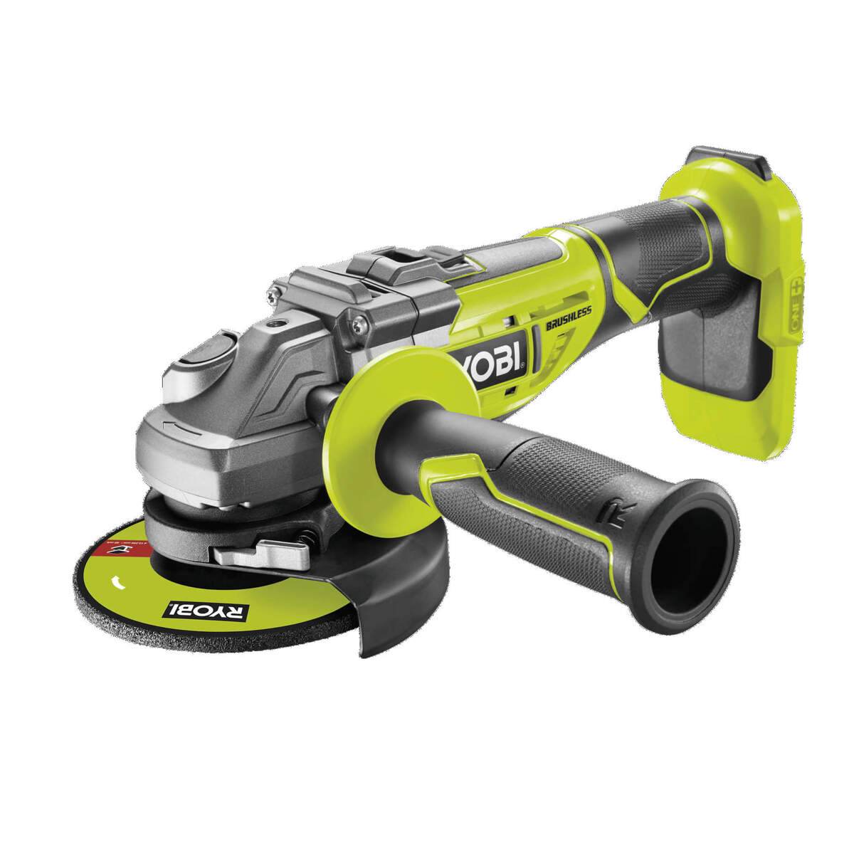 Ryobi bürstenloser Akku-Winkelschleifer ONE+ 18 V, Akku-Flex ohne Akku & Ladegerät, R18AG7-0 Produktabbildung