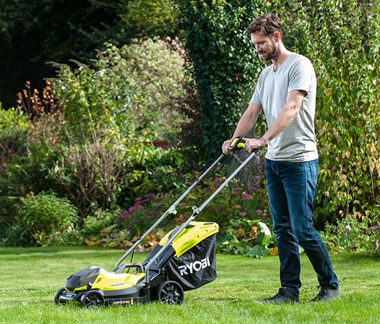 2A-Ware Ryobi OLM1833B 18 V Akku-Rasenmäher, 33 cm Schnittbreite Produktabbildung 2