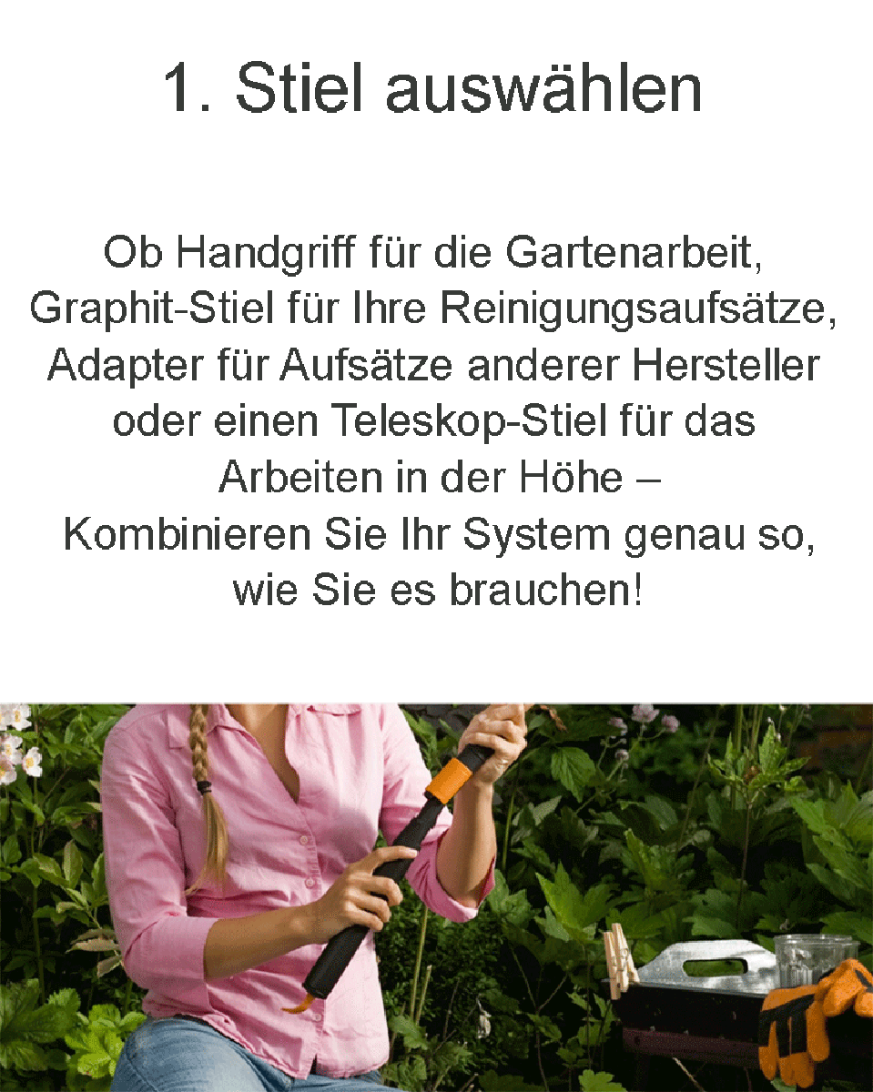 Fiskars QuikFit Konfigurator | Stecksystem zusammenstellen Produktabbildung 3