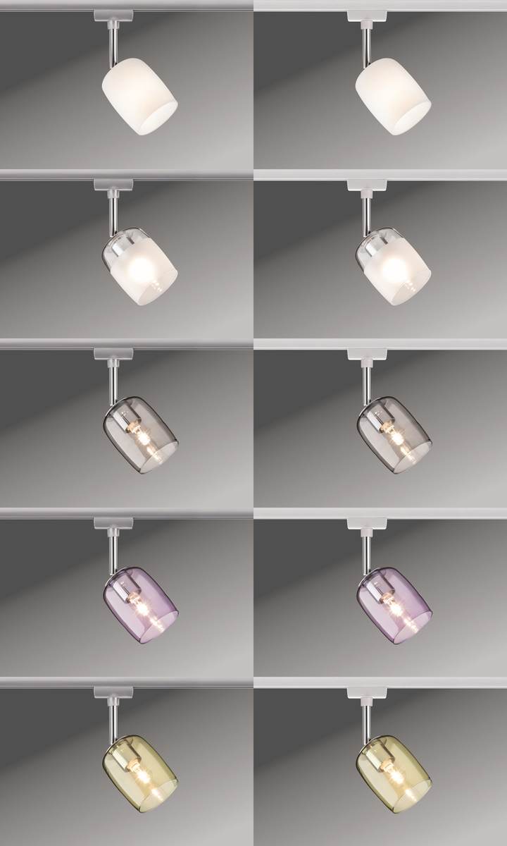 Paulmann URail Spot Blossom, Schienensystem Deckenleuchte G9, Metall Glas, Signalweiß, Leuchte Satin Produktabbildung 12