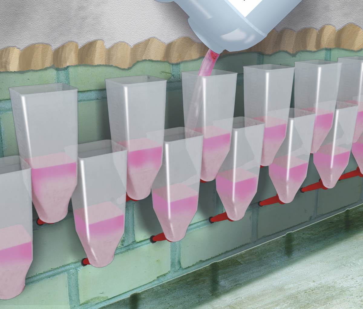 MEM System Trockene Wand Injektionsflüssigkeit | gegen aufsteigende Feuchtigkeit | 10 L Produktabbildung 2
