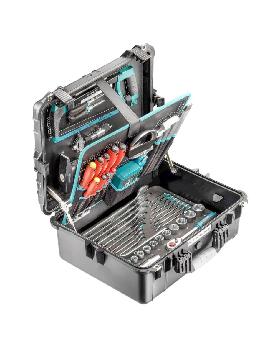 technocraft Professional Werkzeugkoffer Pro Construction 152, 152-teilig, IP65, Werkzeugkasten Produktabbildung 1