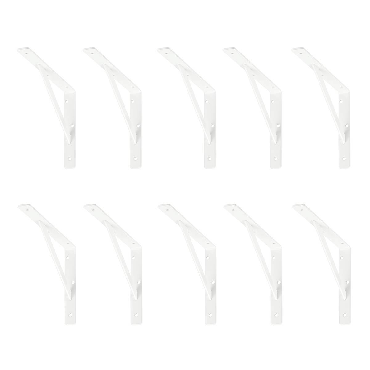 siwitec Regalhalterung verschiedene Größen im Set, weiß, 100 kg / 150 kg Traglast, Regalwinkel Produktabbildung