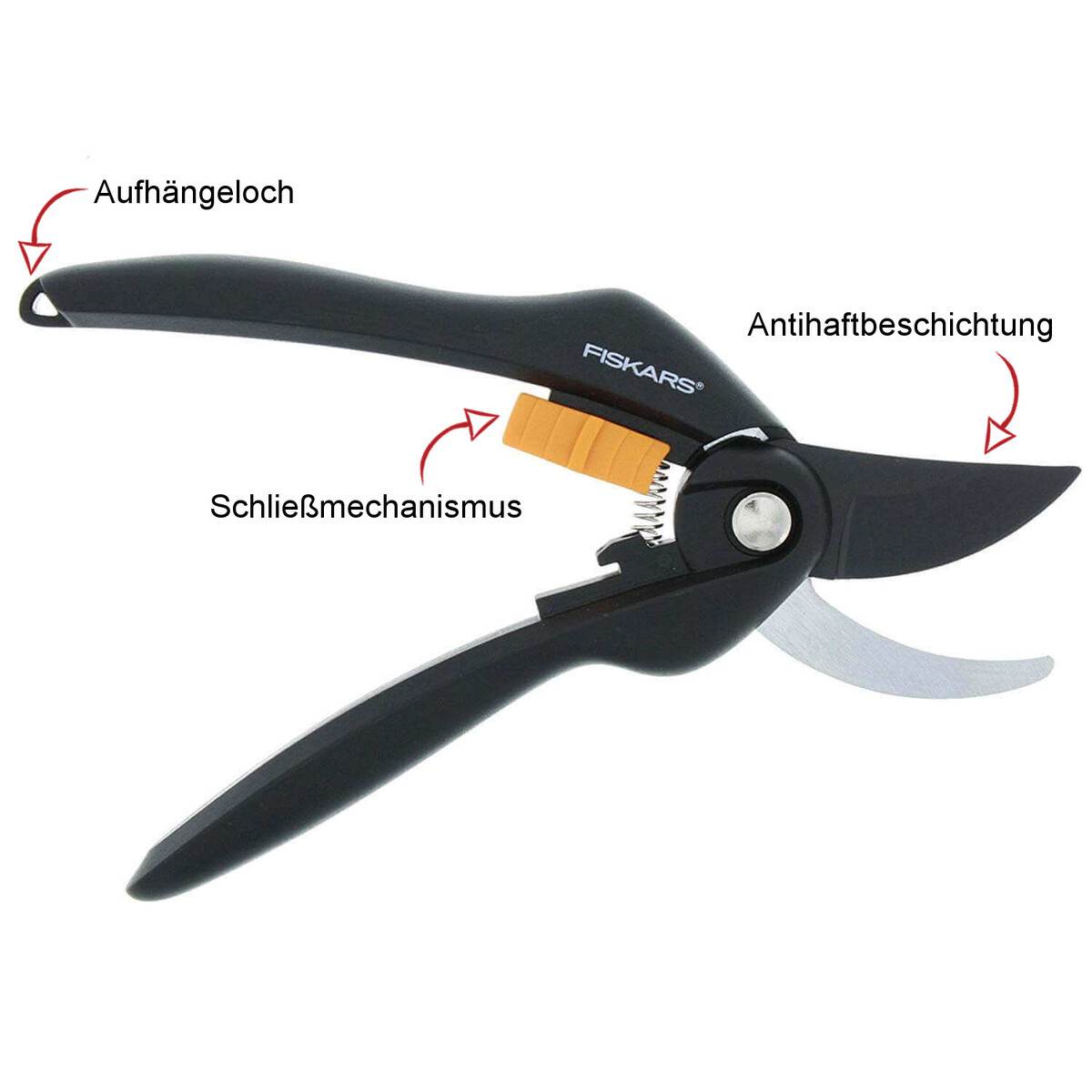 Fiskars - SingleStep Gartenschere Allzweckschere, Universalschere, Bypass oder Amboss Produktabbildung 2