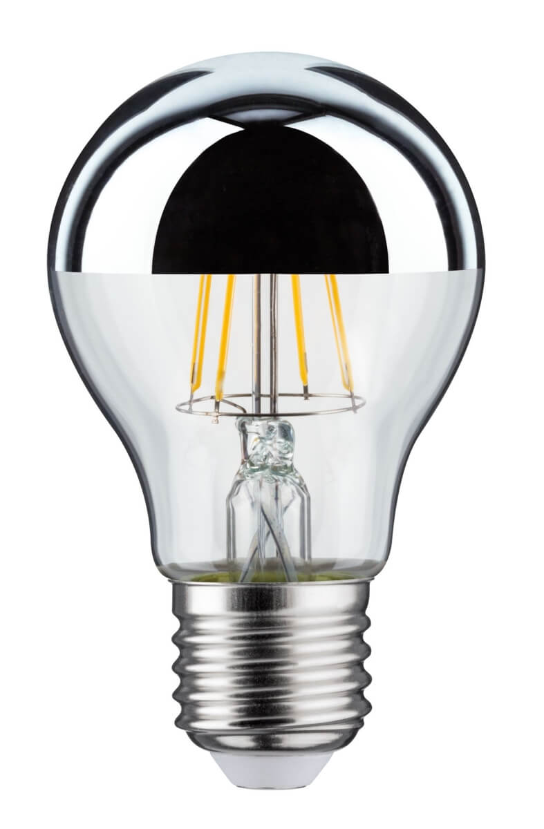 Paulmann LED Birne 6,5W = 48W, 600 lm, E27, Kopfspiegel Silber, Warmweiß (2700 K) Produktabbildung 2