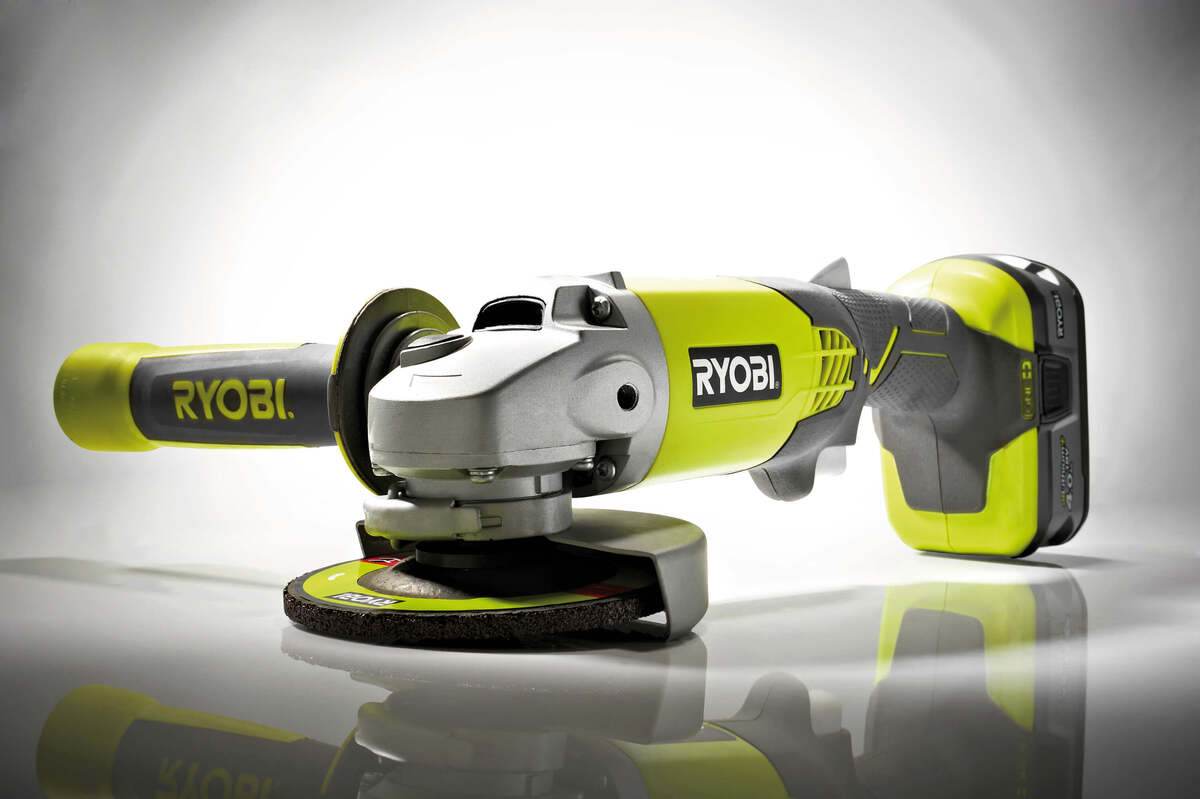 Ryobi Akku-Winkelschleifer ONE+ 18 V ohne Akku | Ladegerät R18AG-0 Akku-Schleifer Produktabbildung 2