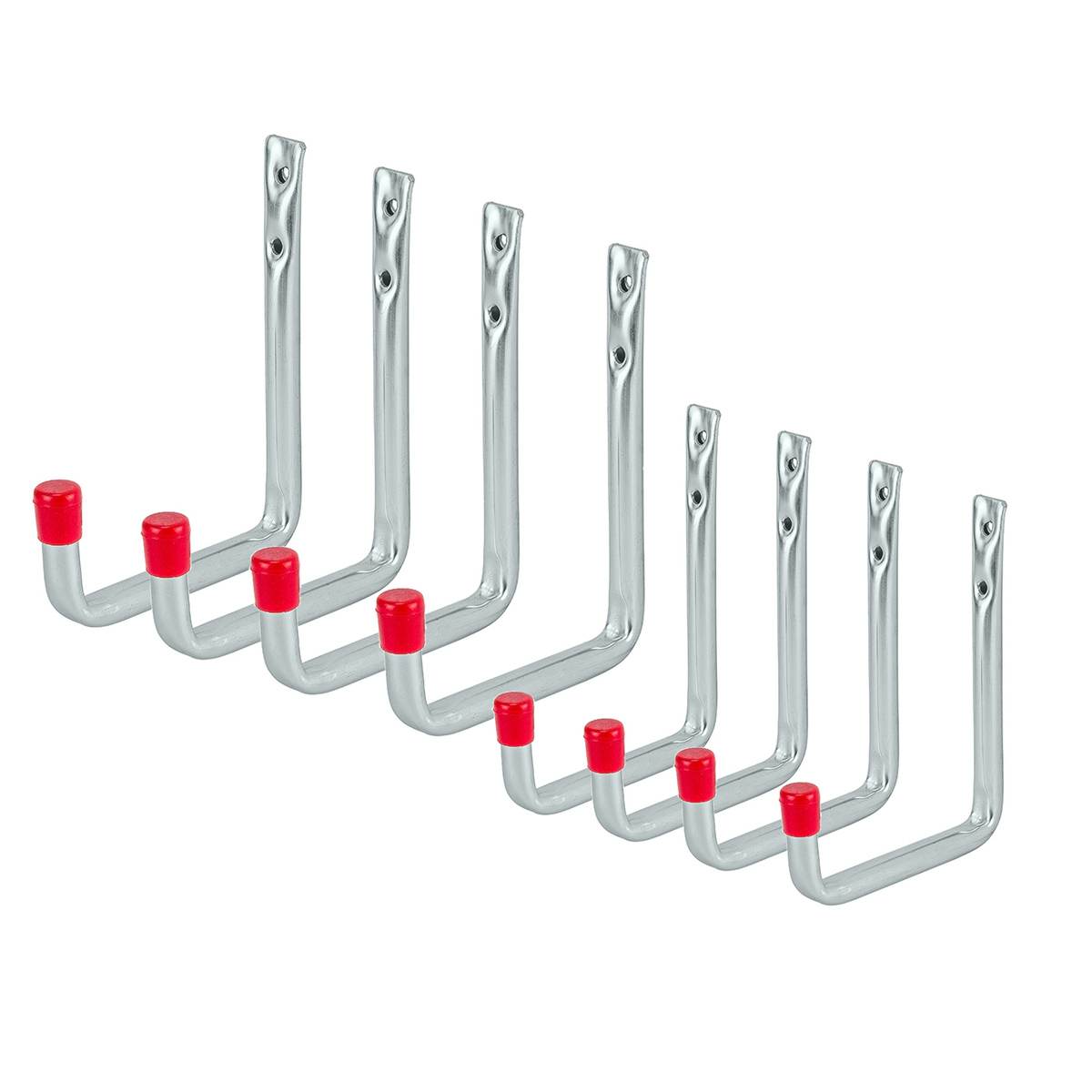 siwitec Wandhaken in U-Form im 8er Set mit verschiedenen Größen, verzinkte Haken Produktabbildung