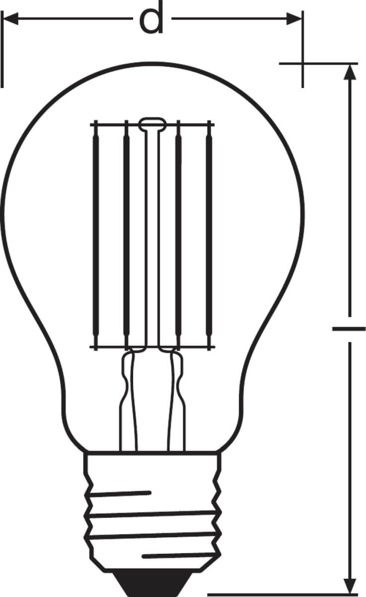Osram LED SUPERSTAR Classic A75, 9W = 75W, 1055 lm, E27, klar, Filament, Warmweiß (2700 K) Produktabbildung 5