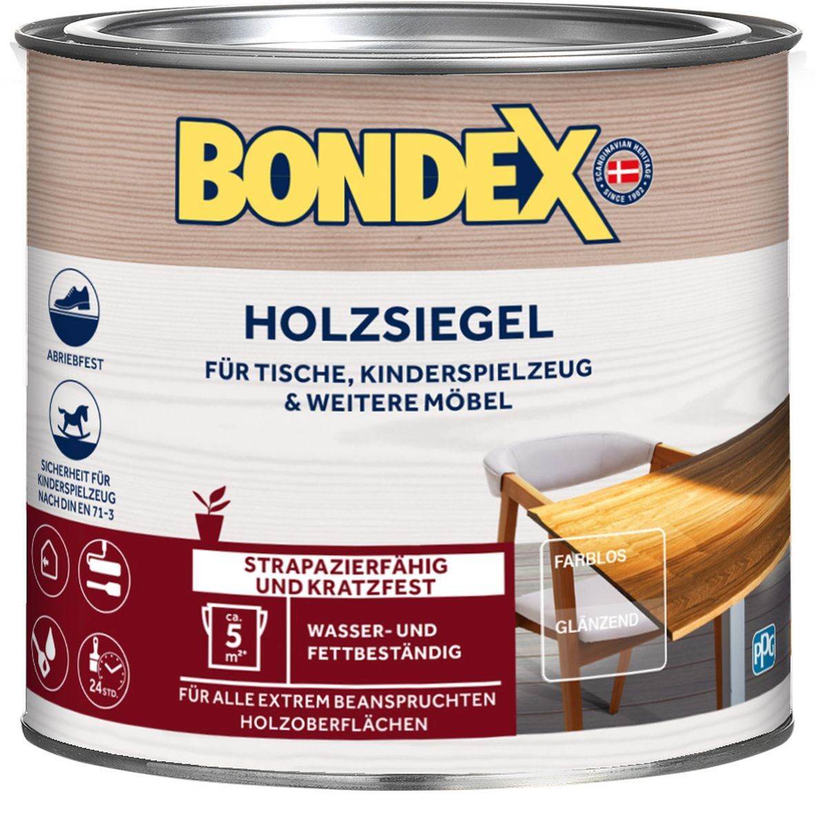 BONDEX Holzsiegel, Holzversiegelung, Glänzend, 0,25 L Produktabbildung