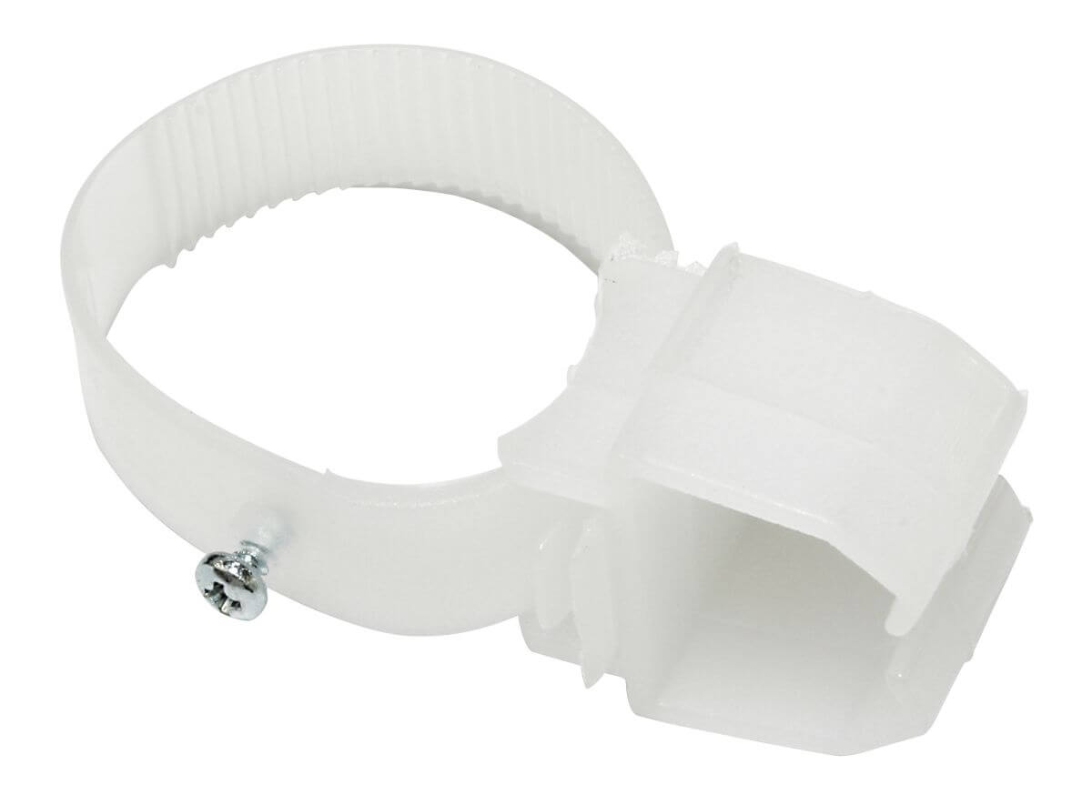 Gardinia 2 x Halter für U-Laufschiene, zur Befestigung an einem Wandträger, Kunststoff, Weiß Produktabbildung 1