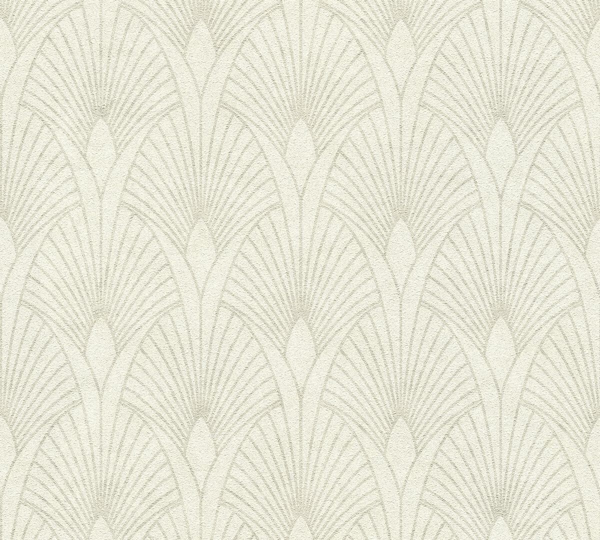 AS Creation Tapete | Geometrisches Muster Metallic Creme Weiß | New Walls Produktabbildung 1