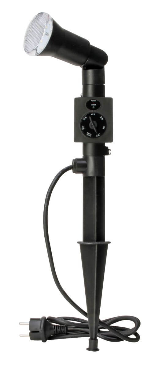 Kopp LED Gartenleuchte mit Erdspieß und Dämmerungsschalter, 6,5W, 400 lm, 1,5m Zuleitung, IP44 Produktabbildung