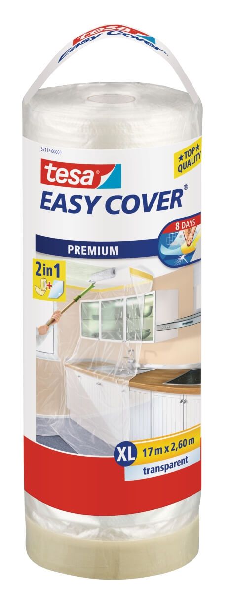 tesa Easy Cover® Premium Abdeckfolie Nachfüllrolle, 17 m x 2600 mm Produktabbildung
