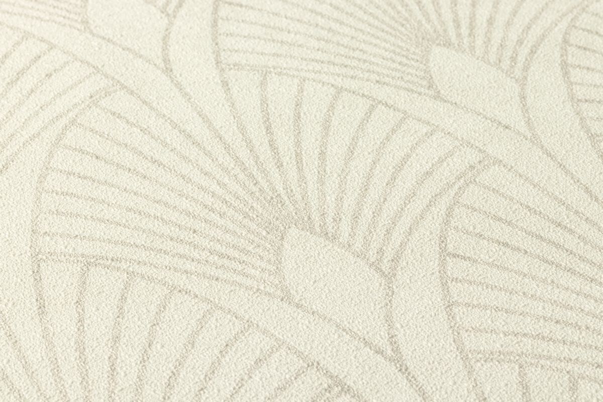 AS Creation Tapete | Geometrisches Muster Metallic Creme Weiß | New Walls Produktabbildung 2