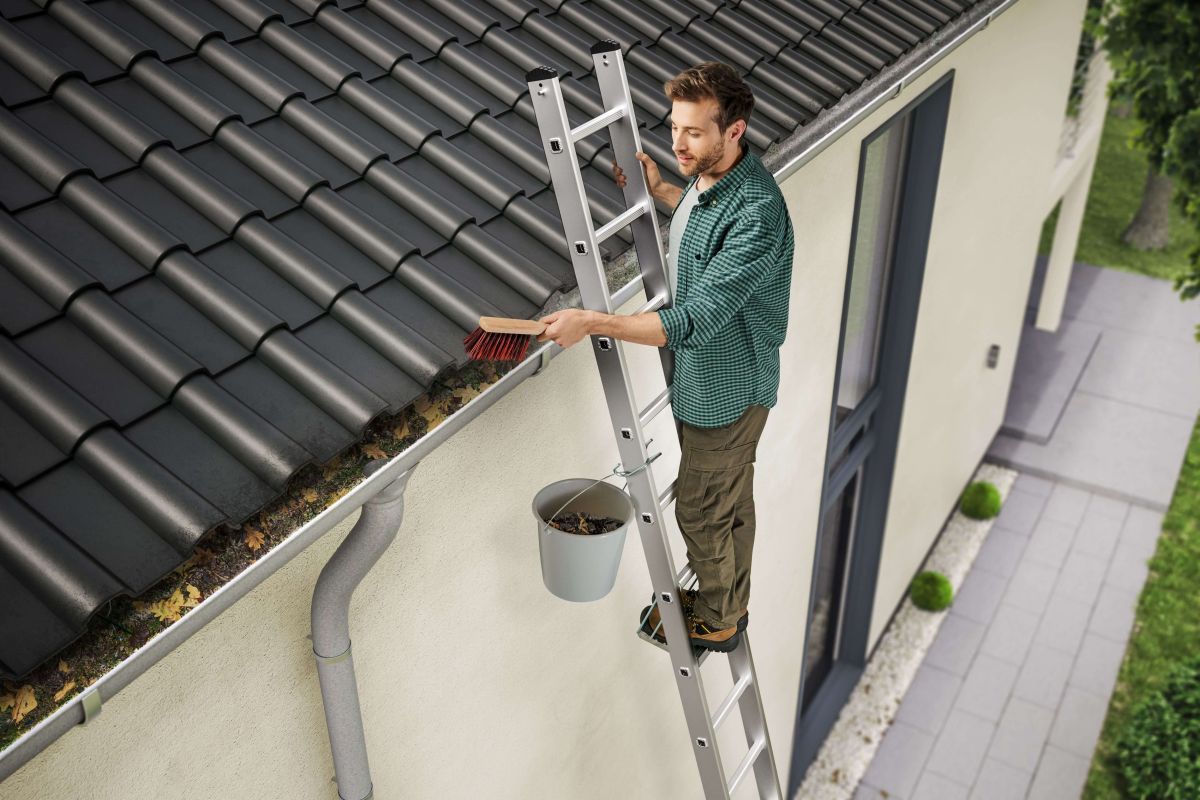 Hailo Zubehör für Sprossenleitern, Wandhalterung, Einhängetritt Produktabbildung 3