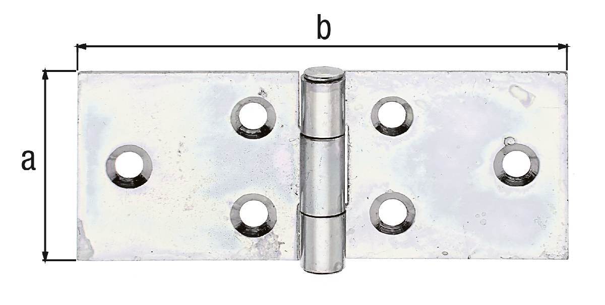 Alberts Tischband, sendzimirverzinkt, dickschichtpassiviert, 25 x 61,2 x 0,9 Produktabbildung 2