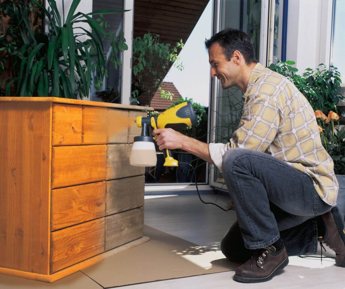 WAGNER W 100 Farbsprühsystem für Lacke & Lasuren | Farbspritzgerät für Holz & Metall Produktabbildung 4