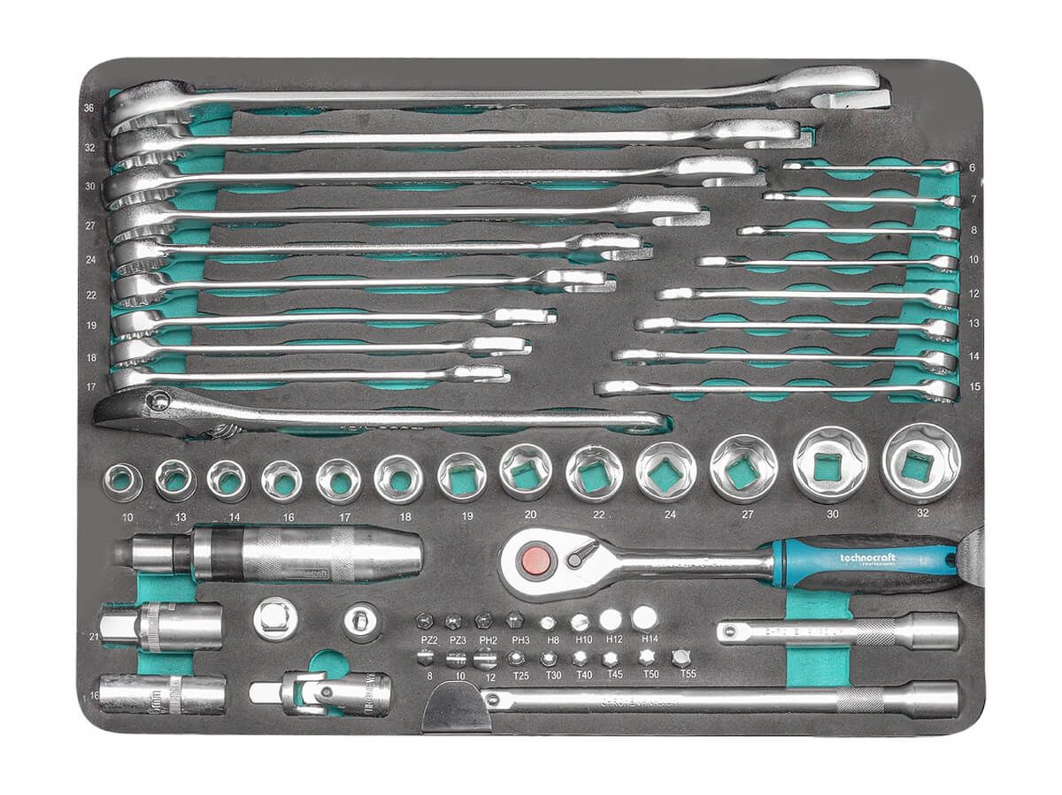 technocraft Professional Werkzeugkoffer Pro Construction 152, 152-teilig, IP65, Werkzeugkasten Produktabbildung 5