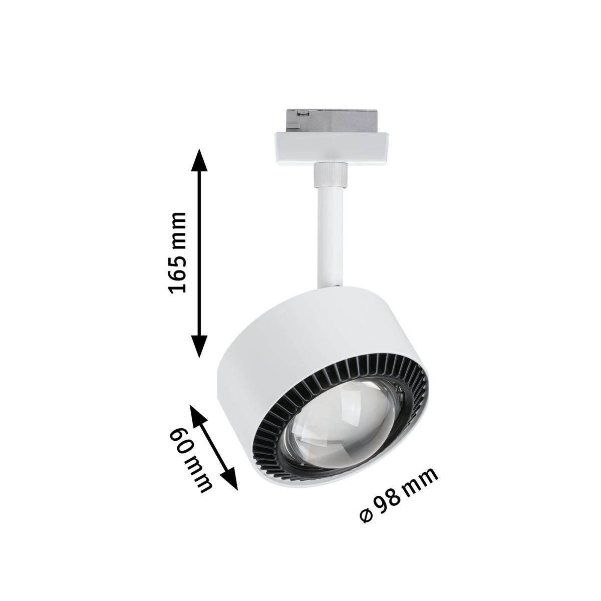 Paulmann URail LED Spot Aldan in Signalweiß und Schwarz 8W 500lm Produktabbildung 16