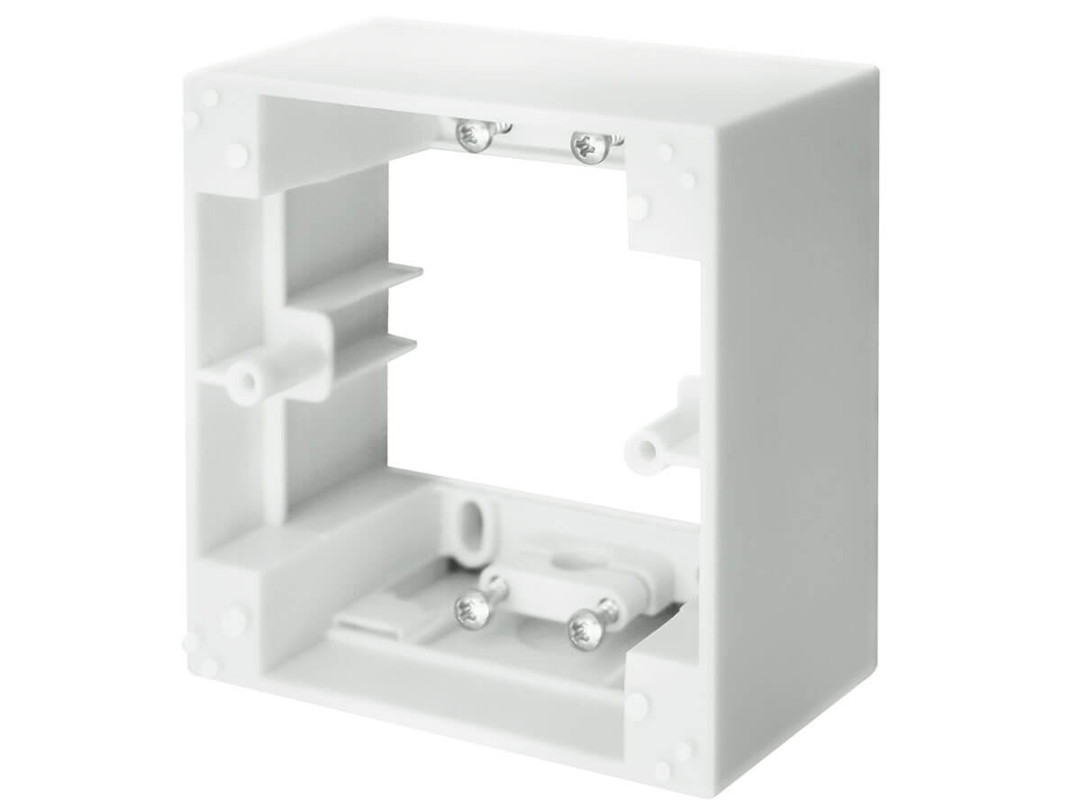 Schellenberg Aufputzrahmen 1-fach eckig weiß Produktabbildung