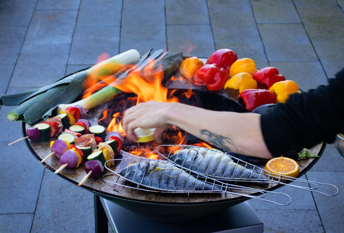 Feu du Jardin Gartenfeuer FYRO 80, rost oder schwarz, Edelstahl, Feuerstelle Grillplatte Feuerplatte Produktabbildung 6