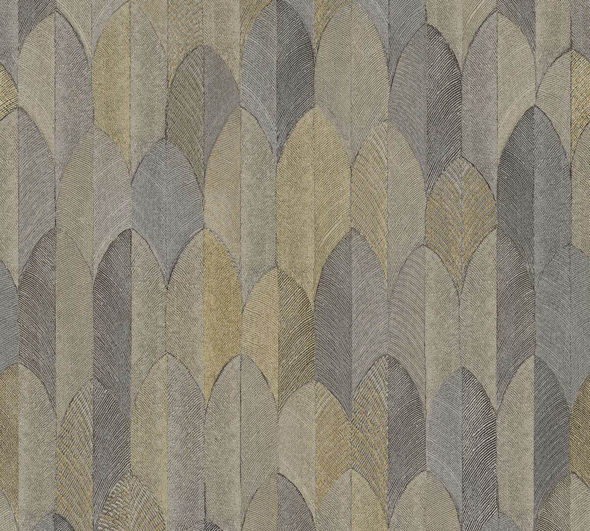 AS Creation Tapete | Geometrisches Muster Metallic Schwarz | Sumatra Produktabbildung 1