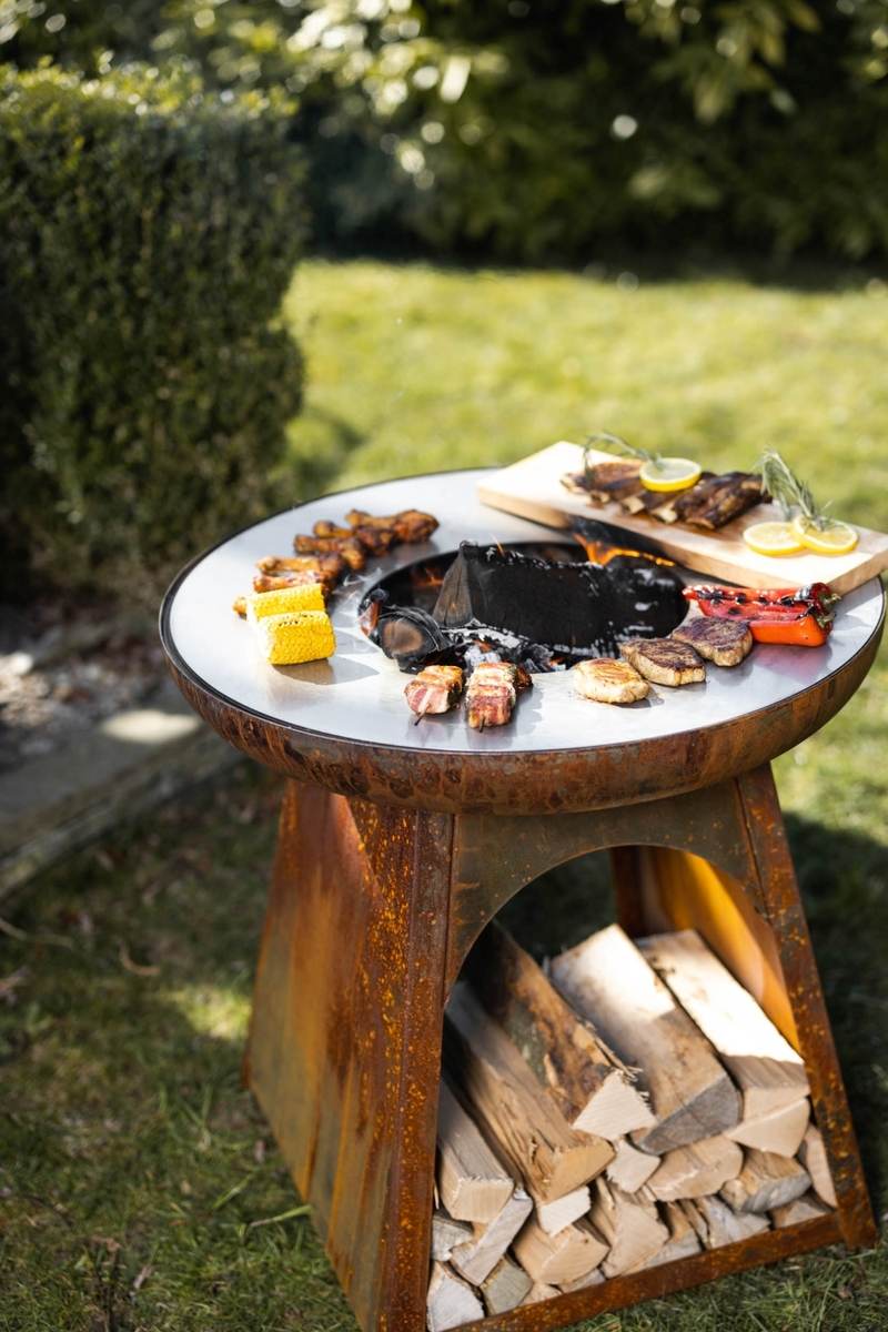 Feu du Jardin Gartenfeuer TOPUP rost mit Edelstahlplatte, Feuerstelle, ohne Grillrost und Schwenkarm Produktabbildung 6